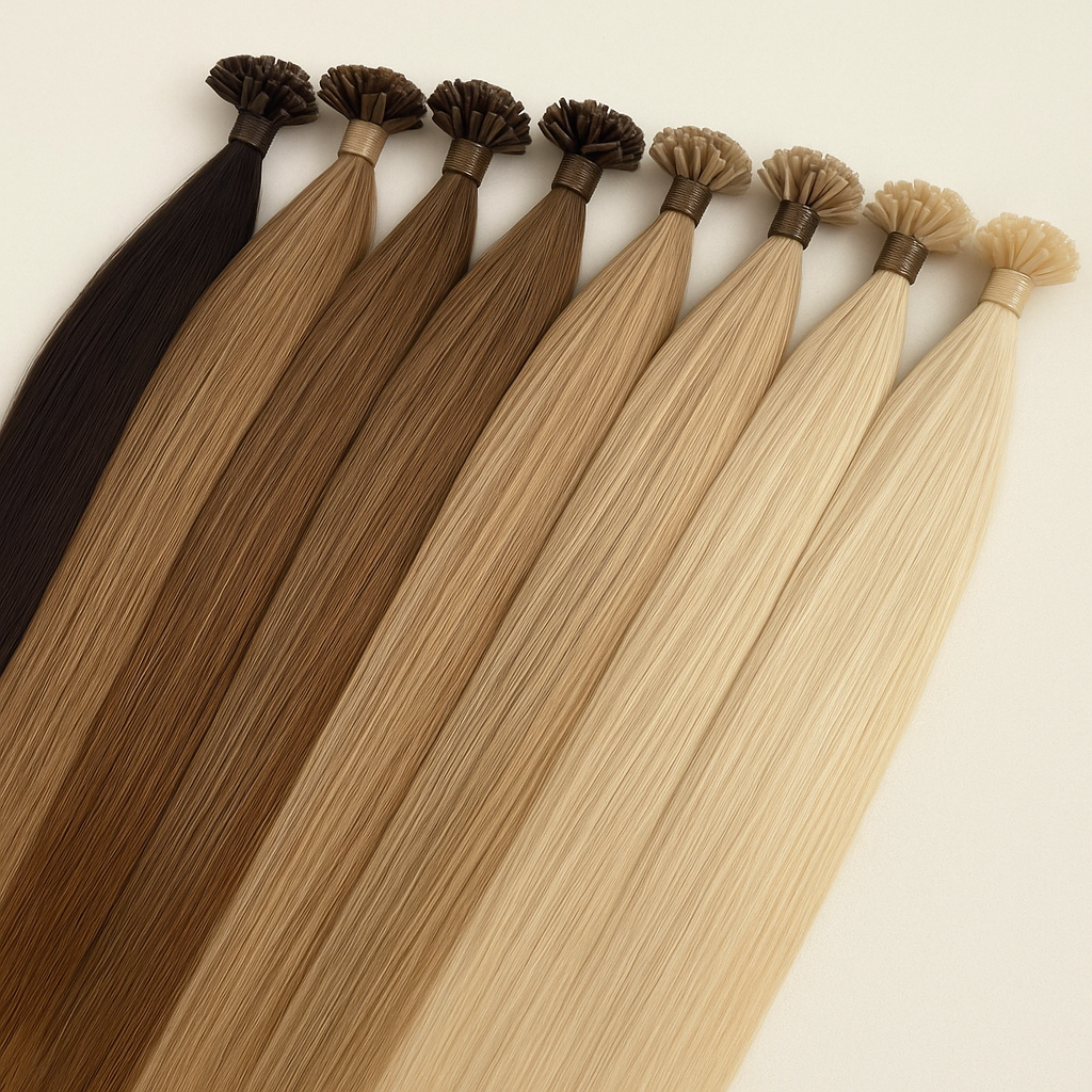 Keratin Bonding Echthaar-Extensions