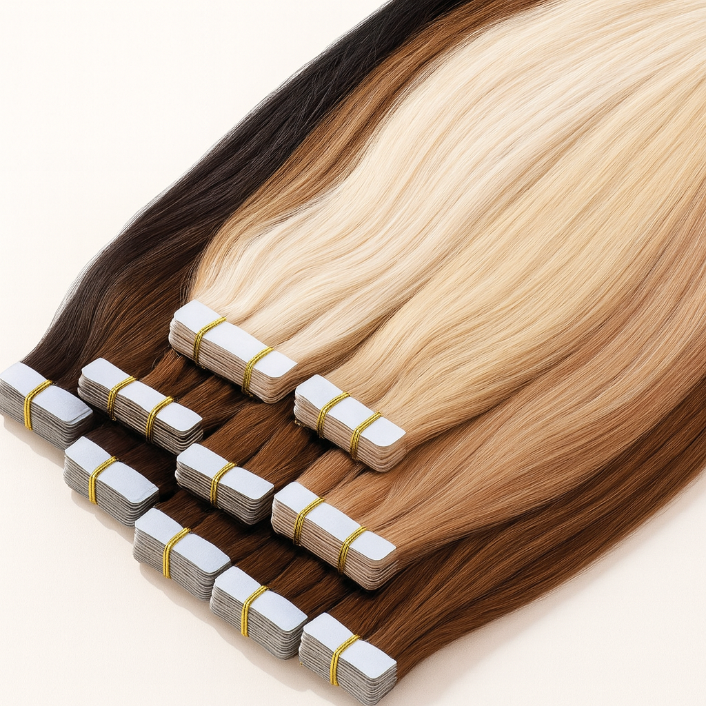Tape-In Echthaar-Extensions